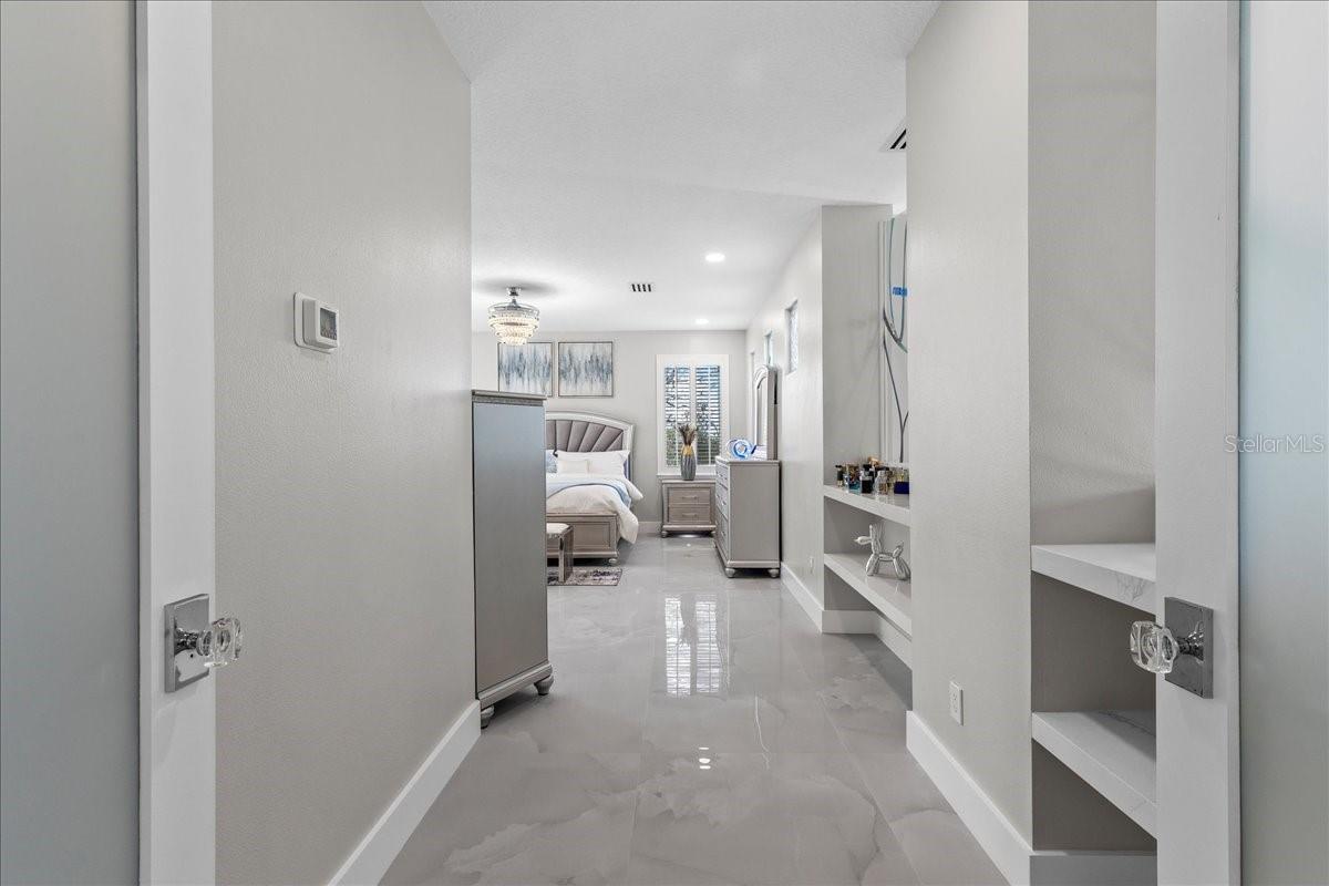 Double door entry into your Primary retreat