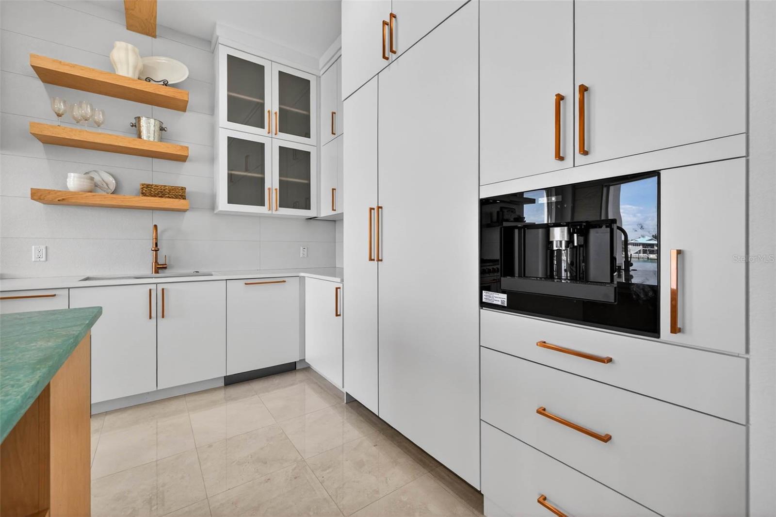 Built in espresso machine