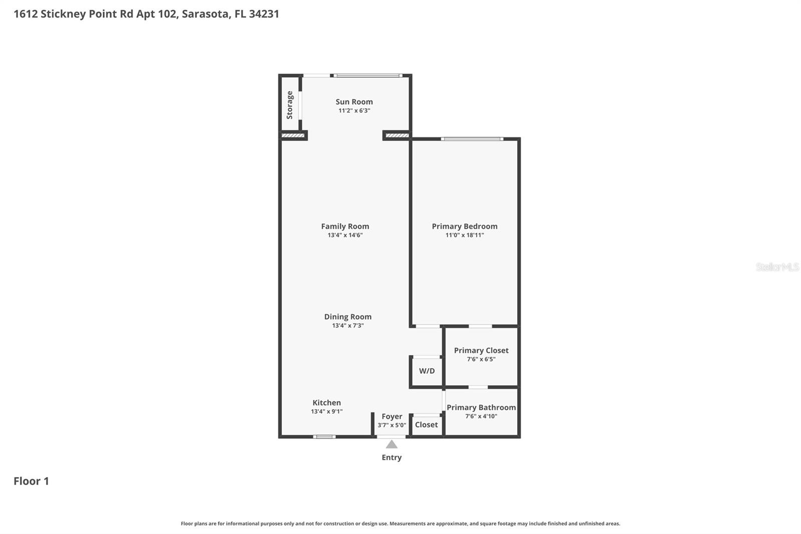 1612 STICKNEY POINT RD #1612-1, SARASOTA, FL, 34231