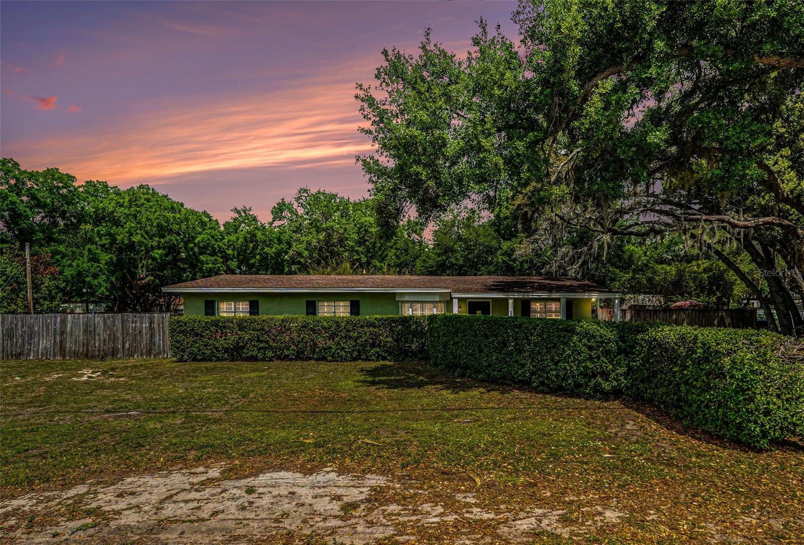 Street view of Front of Home Twilight