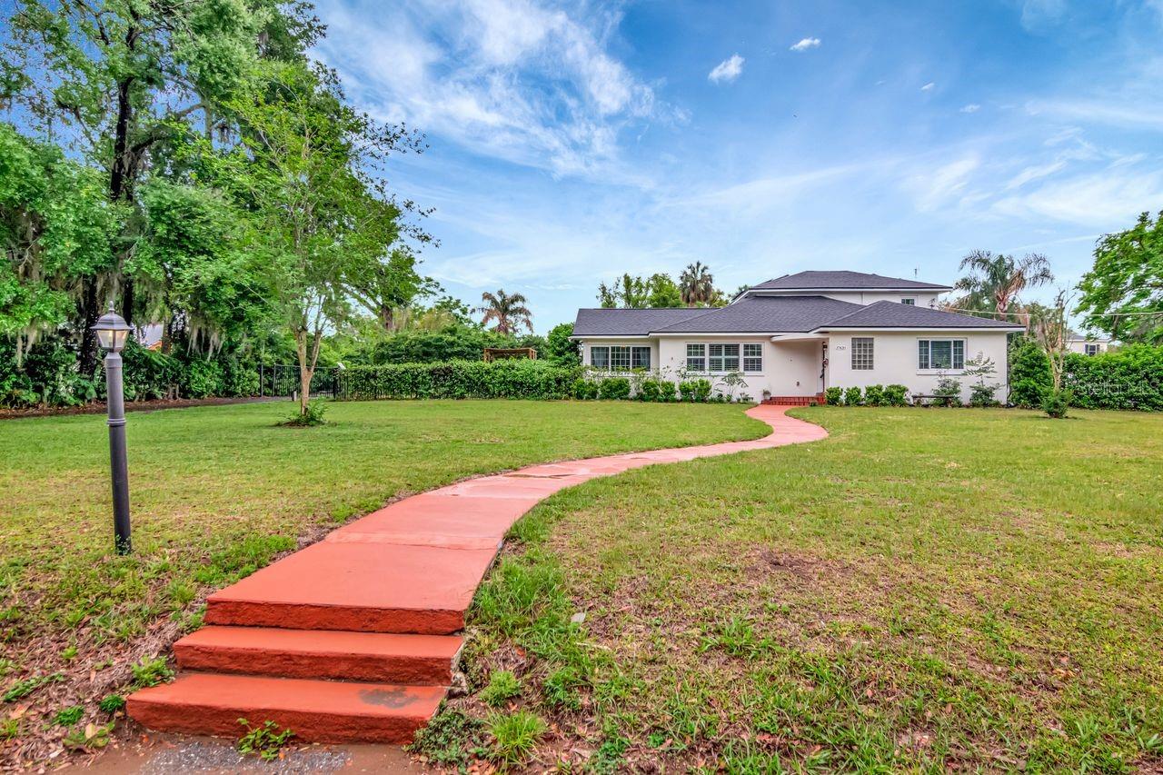 Follow the Walkway to the Entrance and Home of Your Dreams.