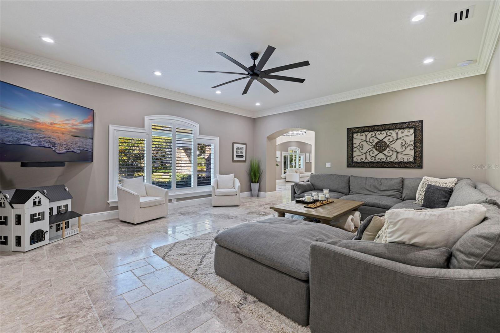 Bright and airy family room.
