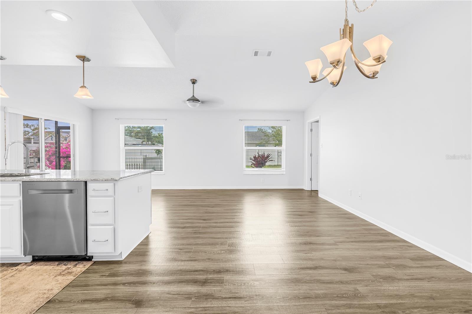 Kitchen Open To Family Room