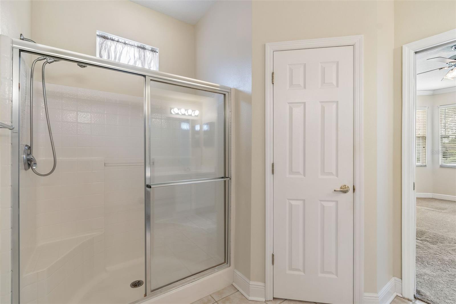 Walk-in Shower in Primary Bathroom
