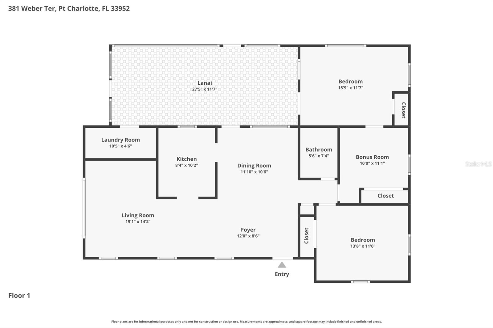 381 WEBER TER, PORT CHARLOTTE, FL, 33952