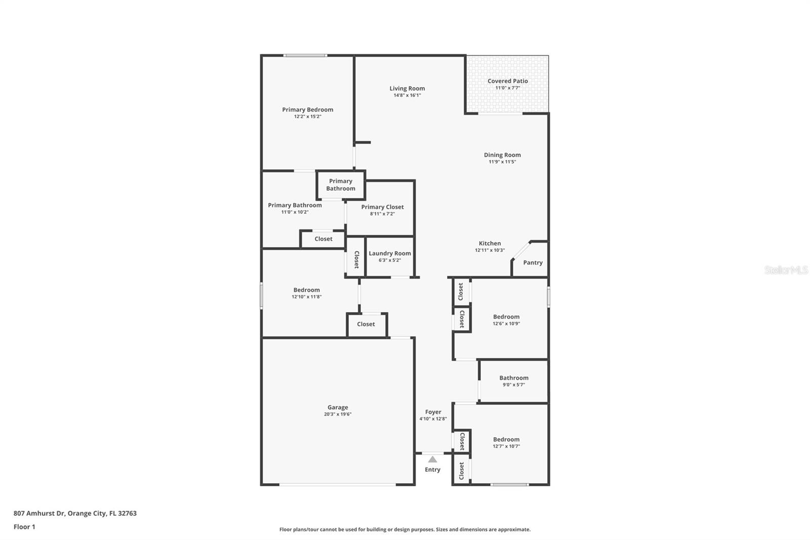 807 AMHURST DR, ORANGE CITY, FL, 32763