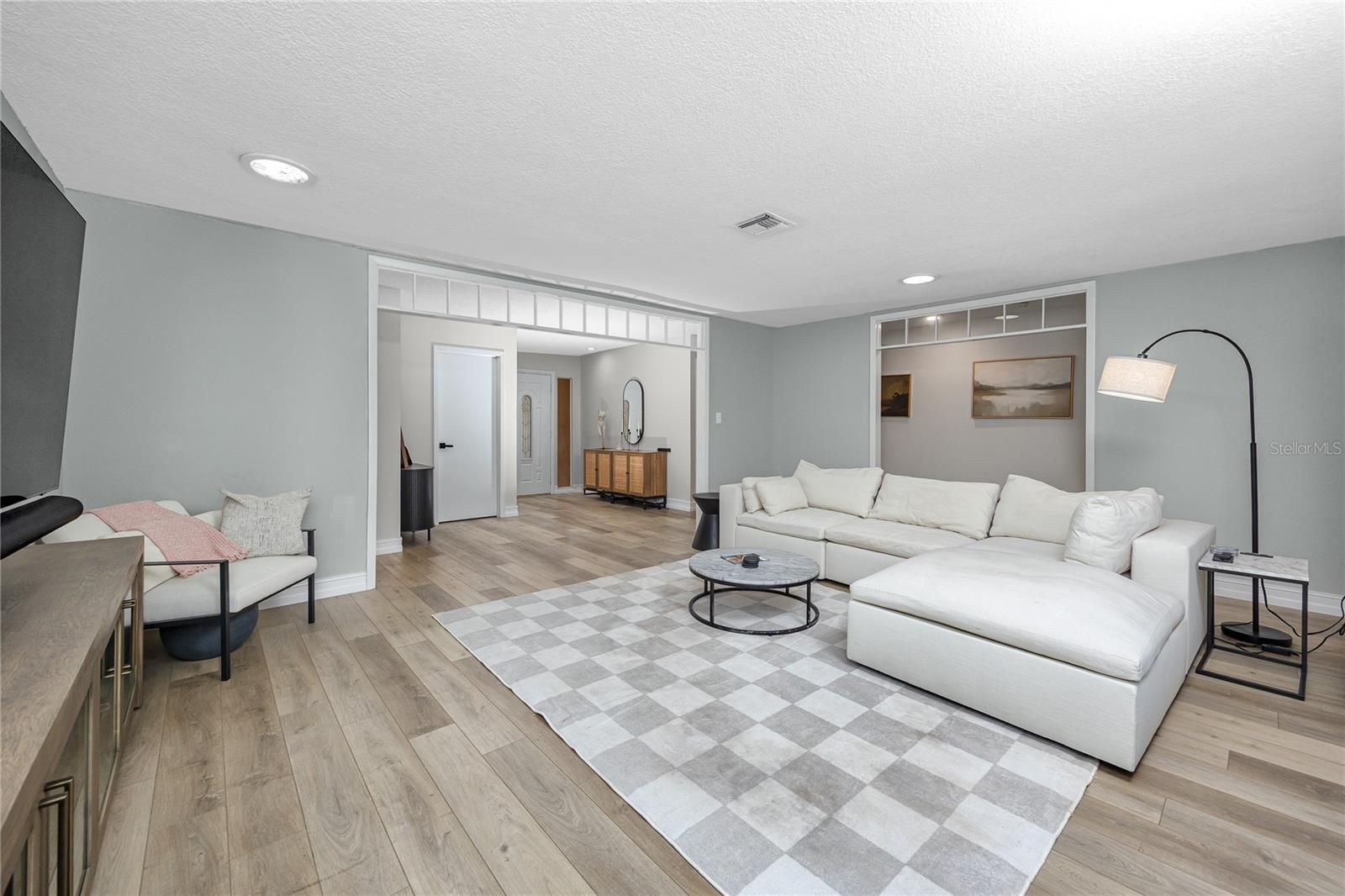 Expansive living room