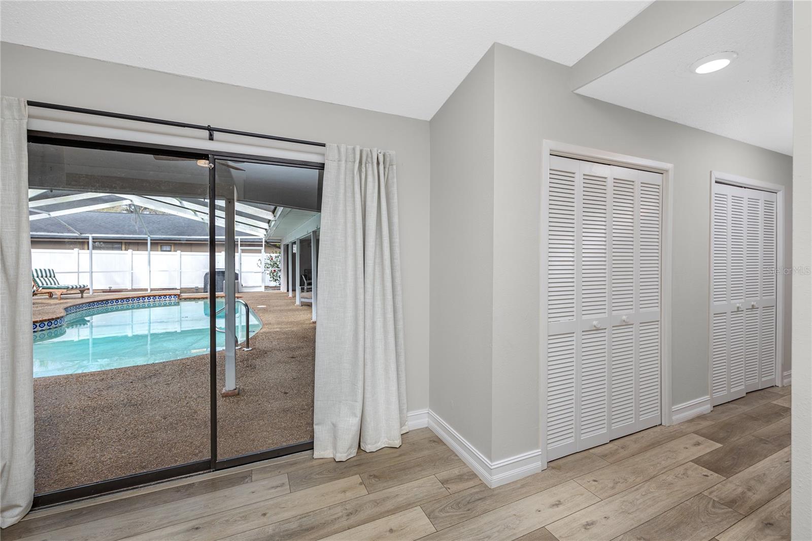 Additional closets in the primary ensuite.