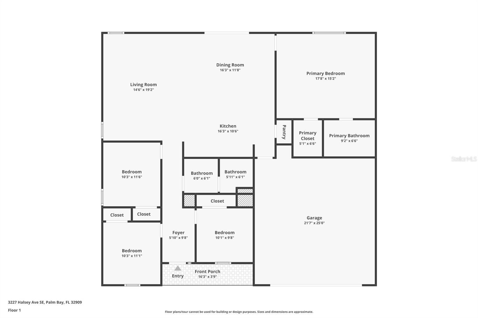 3227 HALSEY AVE SE, PALM BAY, FL, 32909