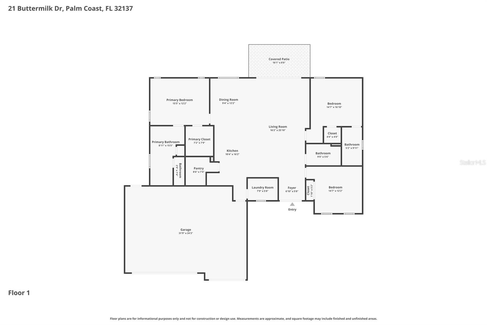 21 BUTTERMILK DR, PALM COAST, FL, 32137