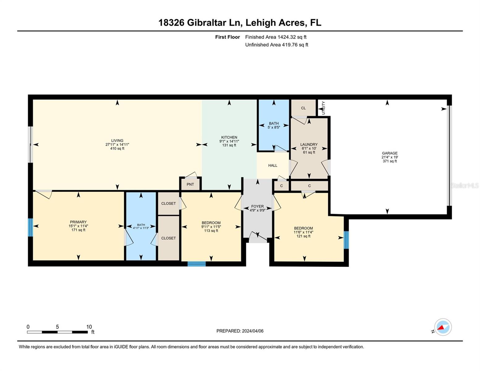 18326 GIBRALTAR LN, LEHIGH ACRES, FL, 33936