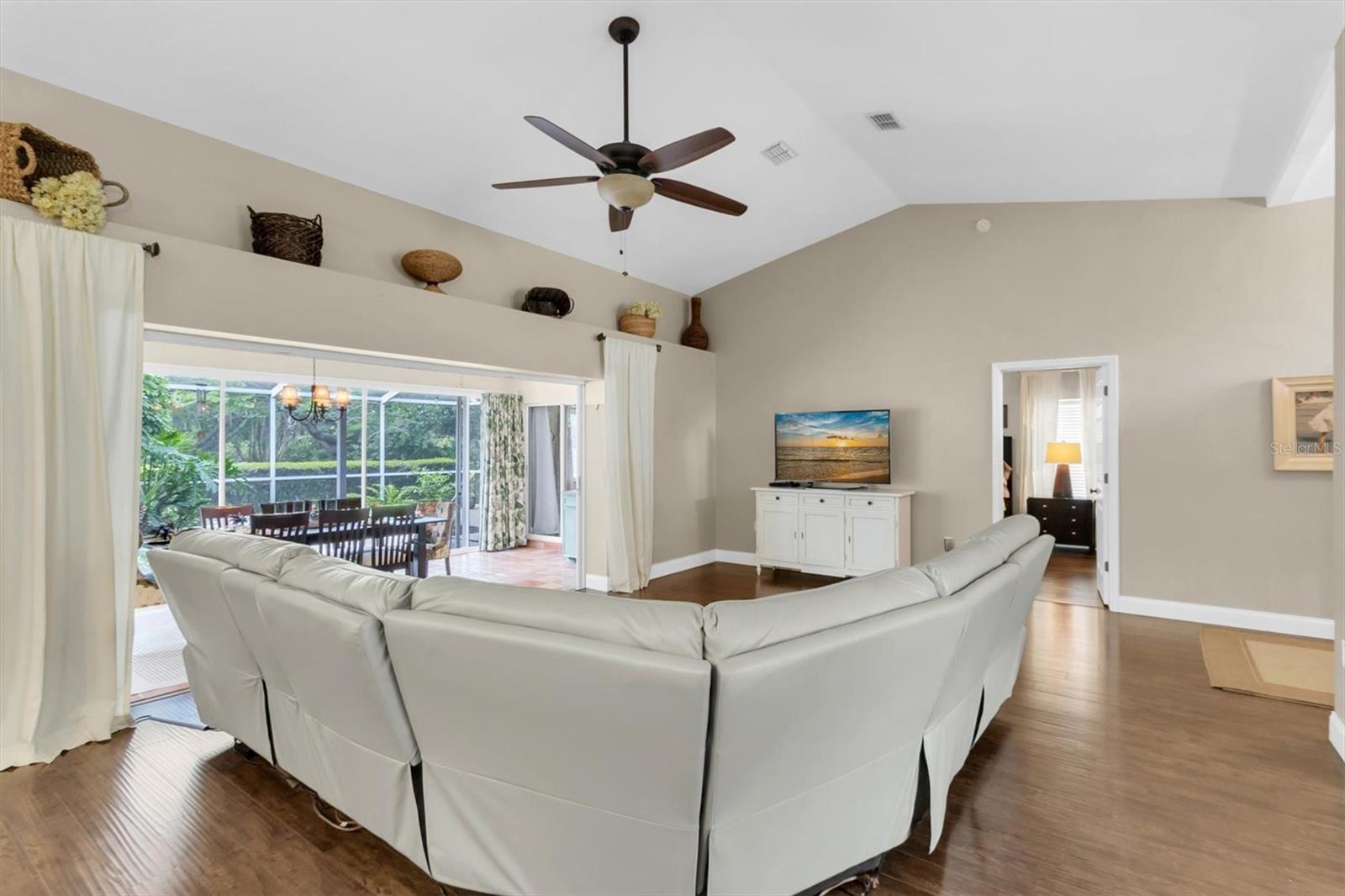 Cathedral Ceilings throughout