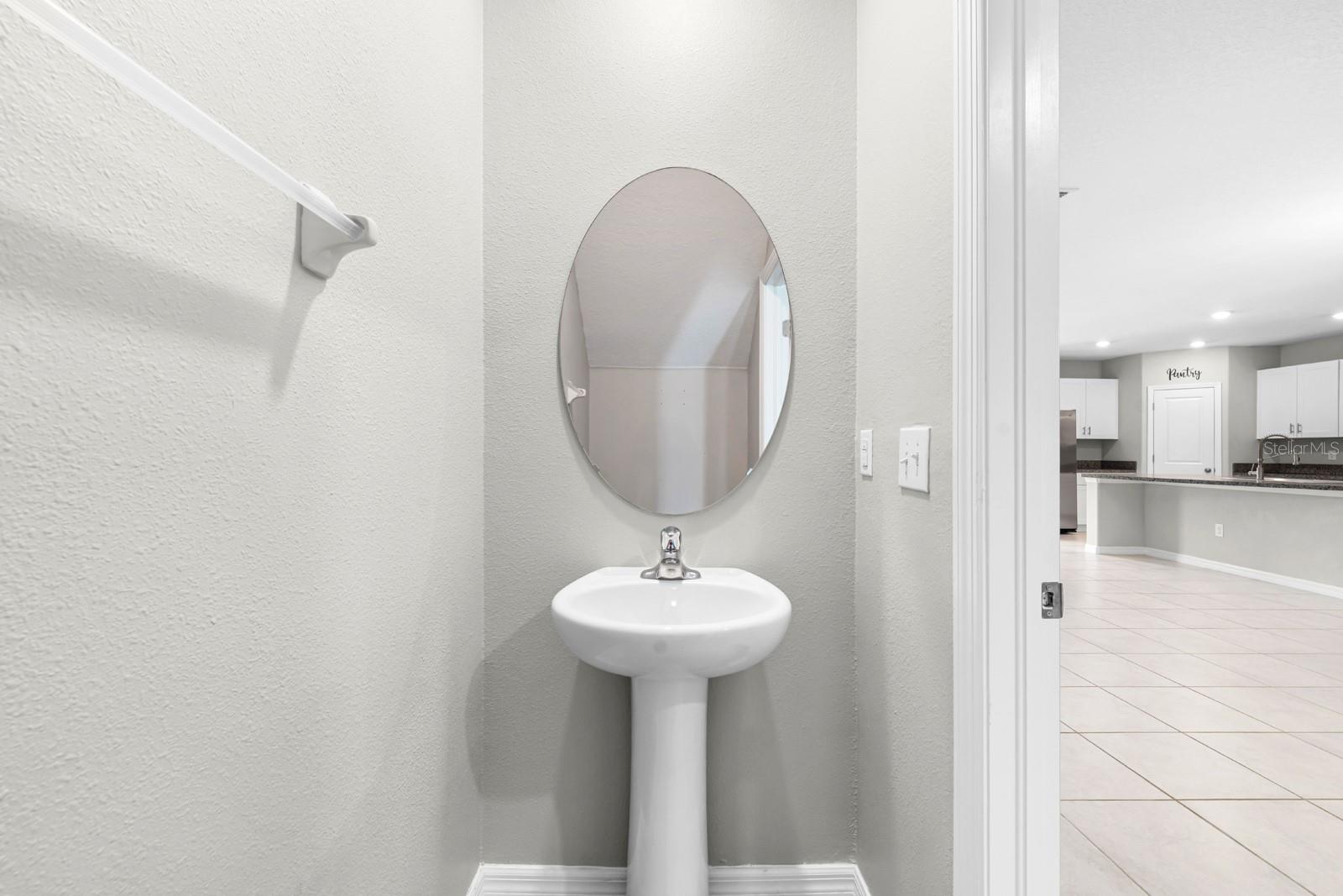 1/2 bath on first floor