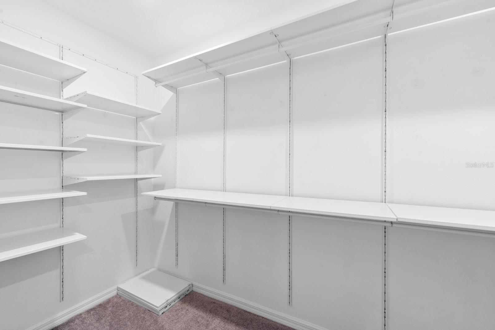 Primary Closet with built-ins