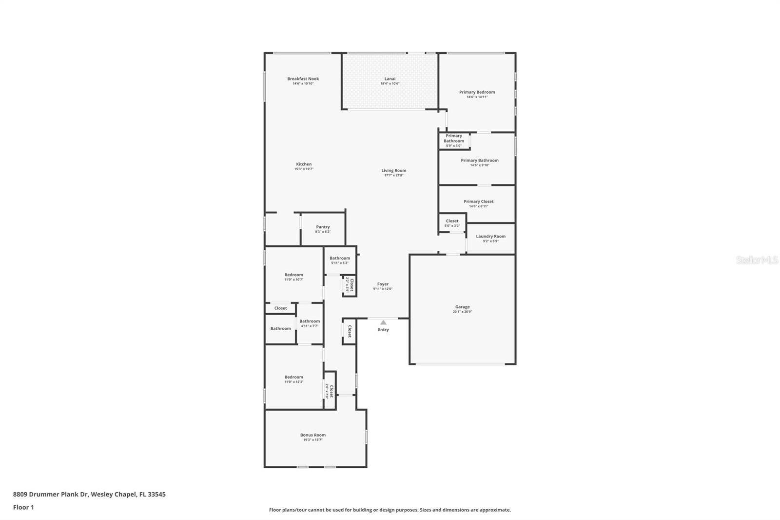 8809 DRUMMER PLANK DR, WESLEY CHAPEL, FL, 33545