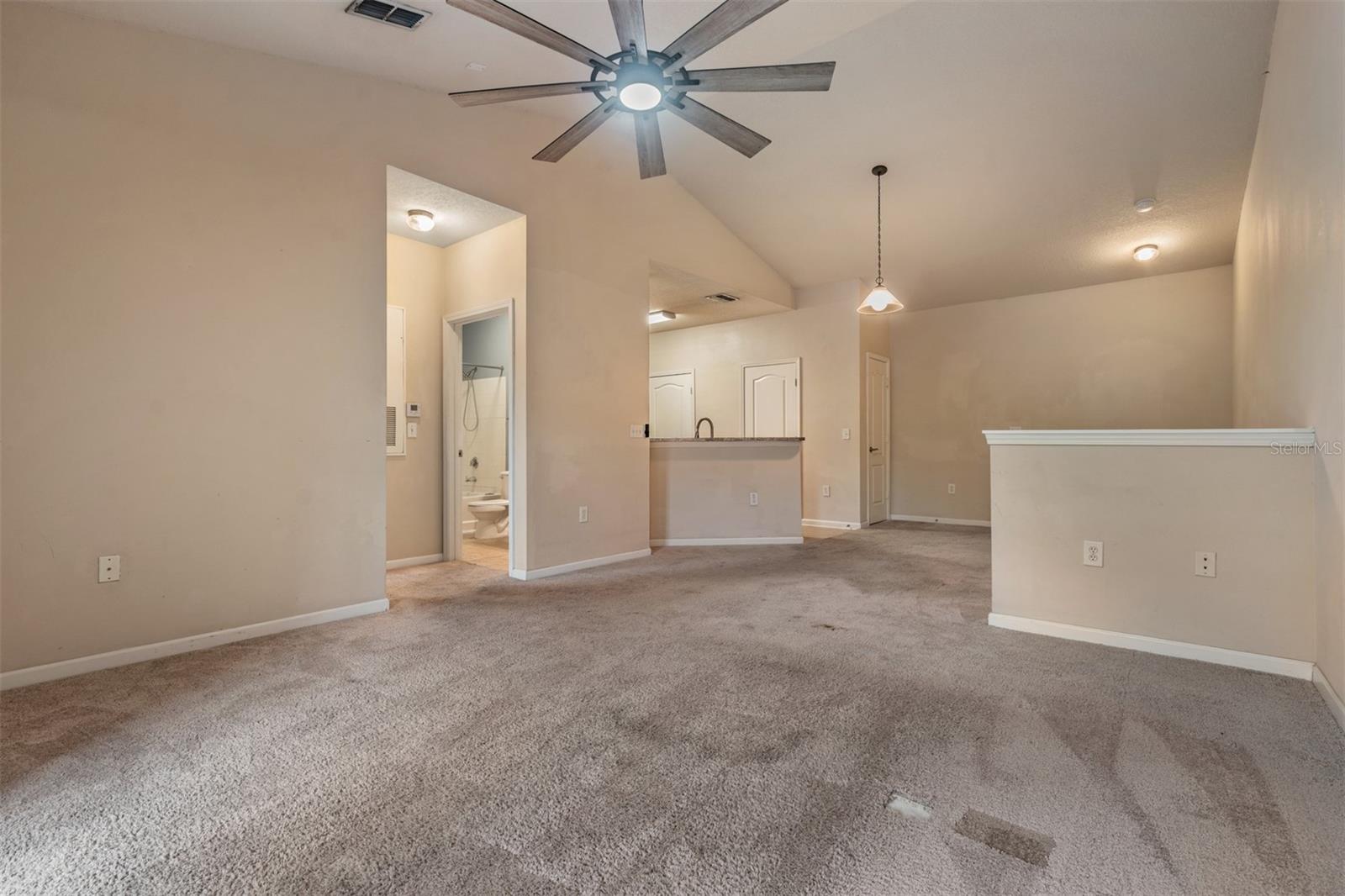 Living Room and Dining Room