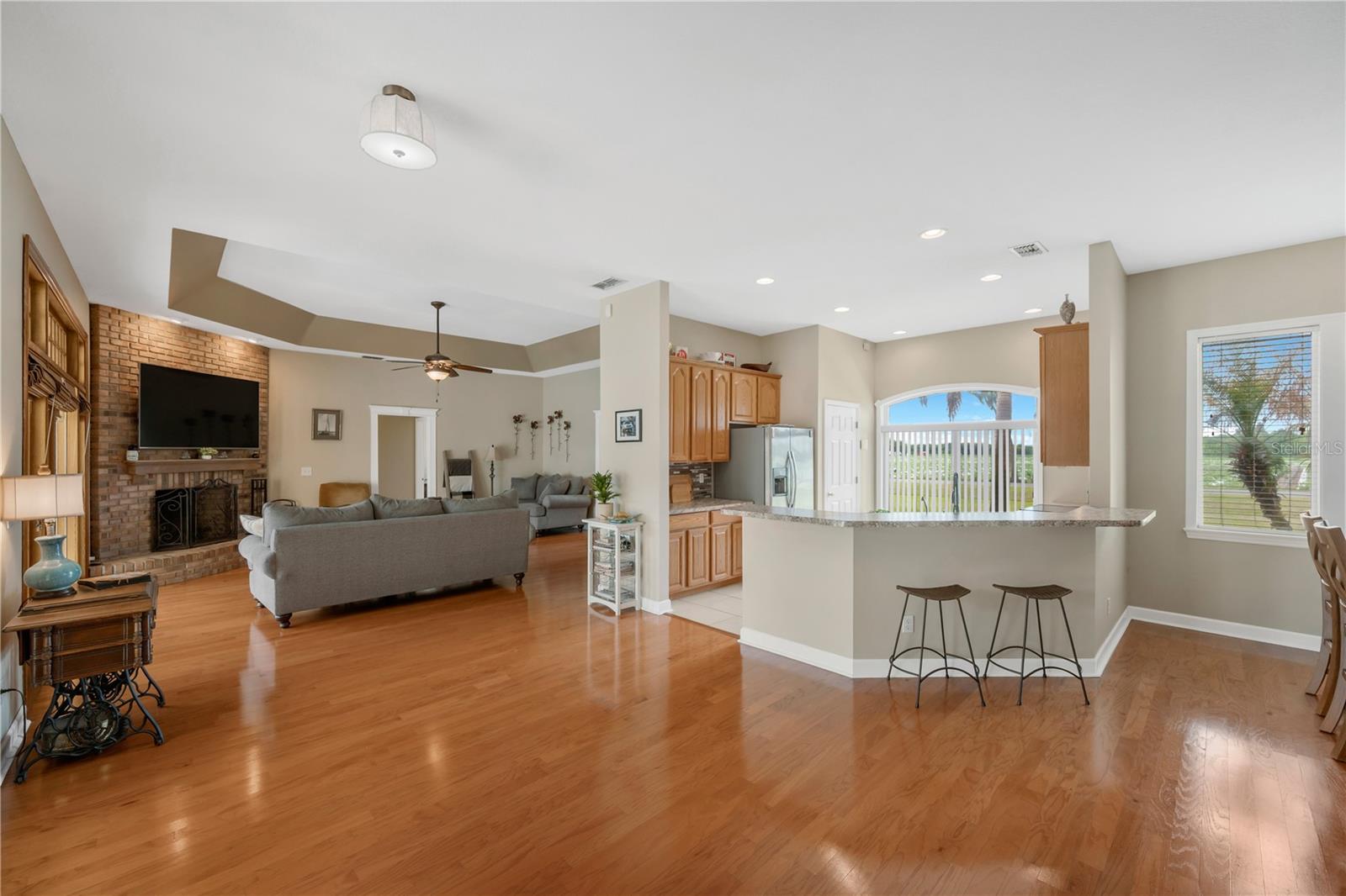 Kitchen is open to the great room.