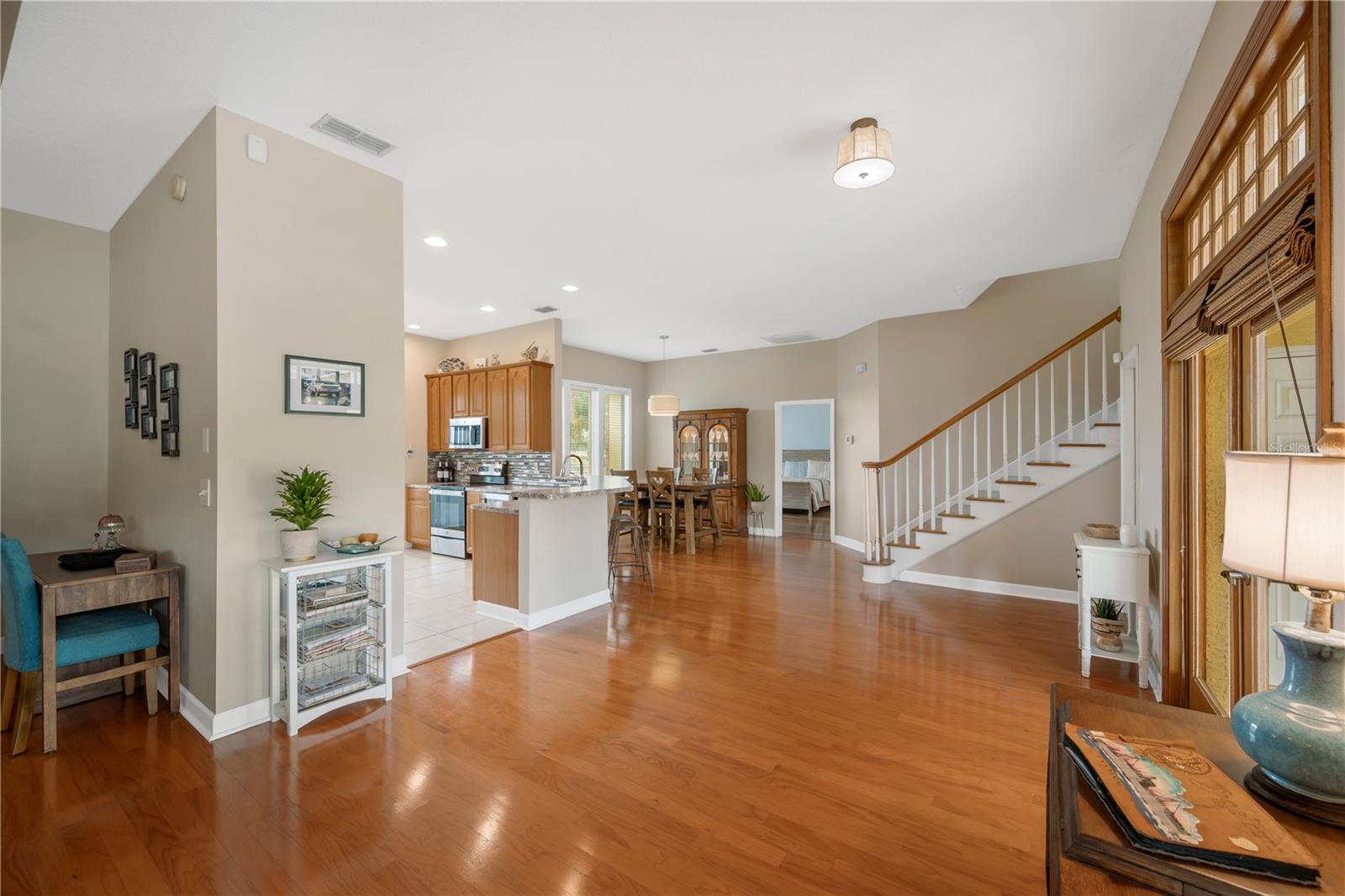 Beautiful floors in the living areas