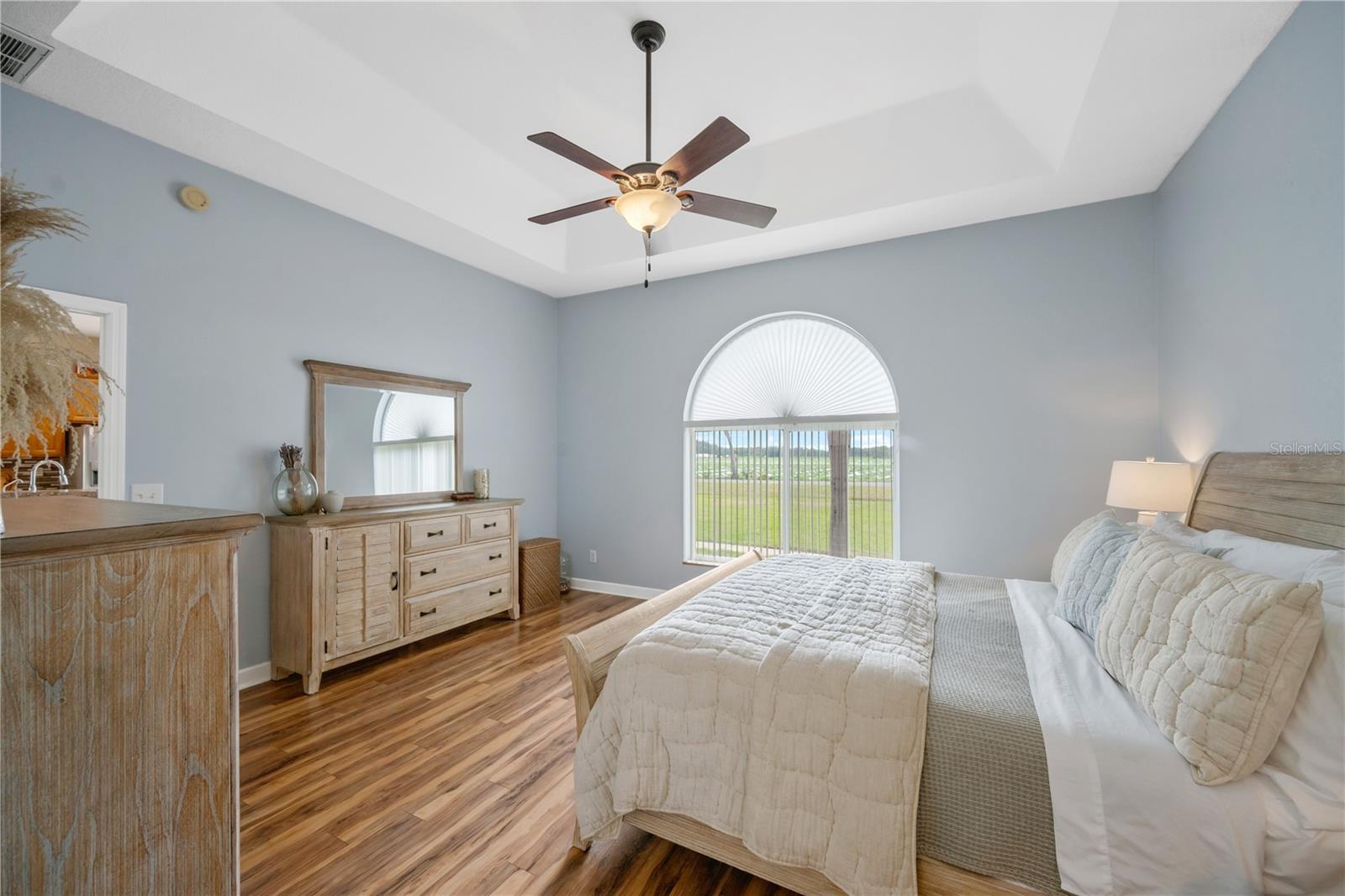 Primary bedroom is on the first floor with en-suite bath