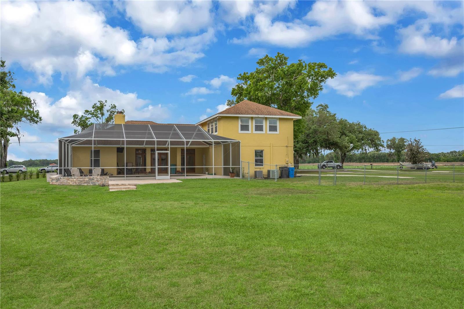Back view of house and pool