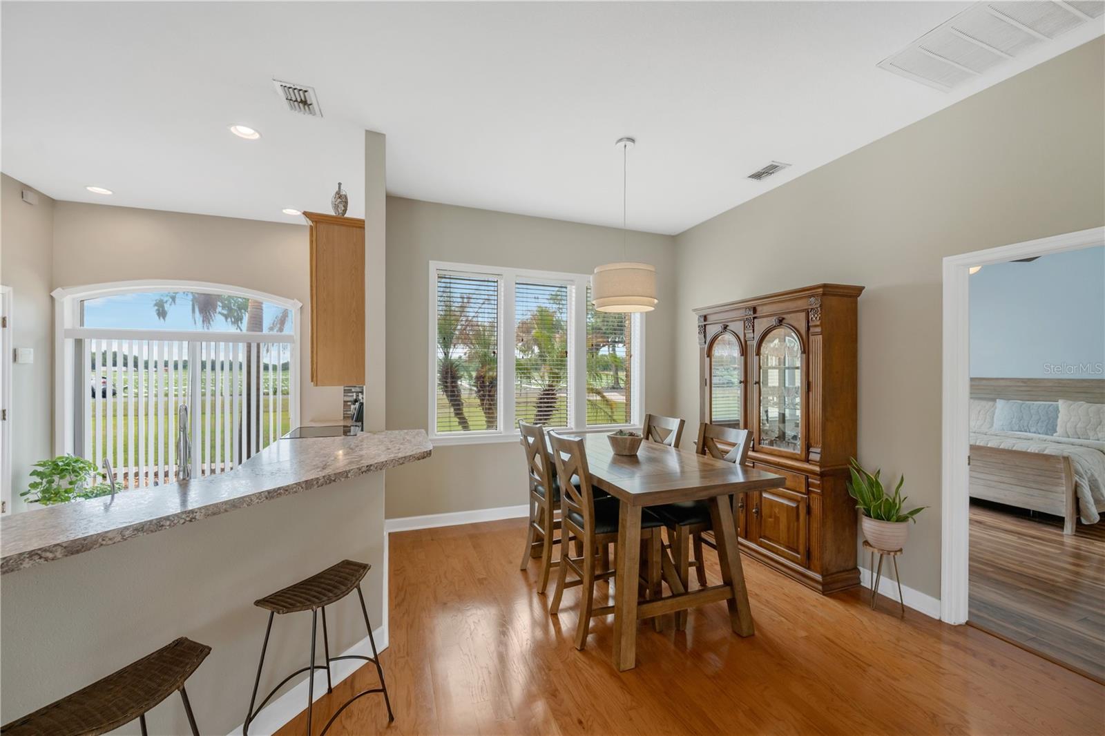 Kitchen breakfast bar and dining