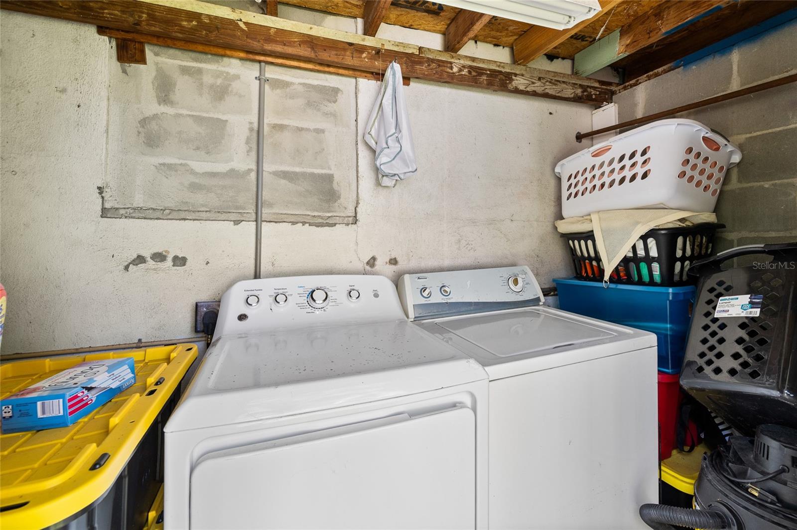Laundry room and storage area