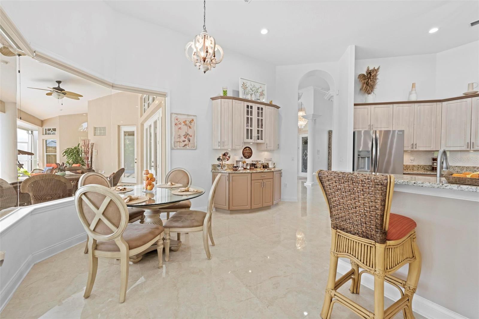 This Dining Area is SO Bright and Beautiful!
