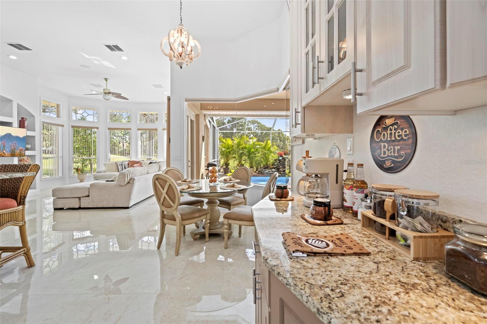 Coffee Bar in Kitchen