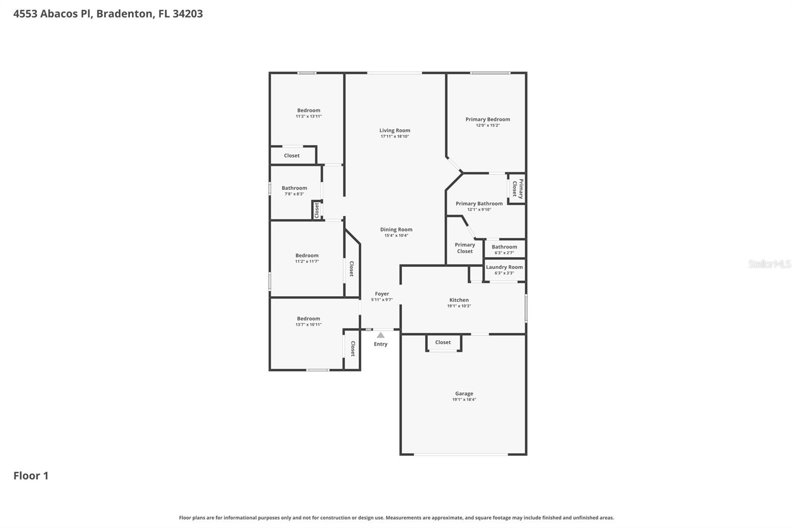 4553 ABACOS PL, BRADENTON, FL, 34203