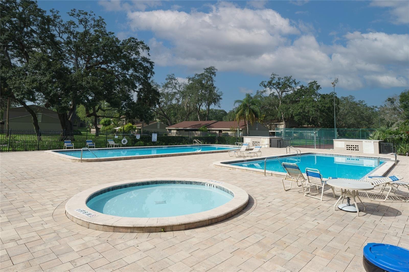 community pool/spa area