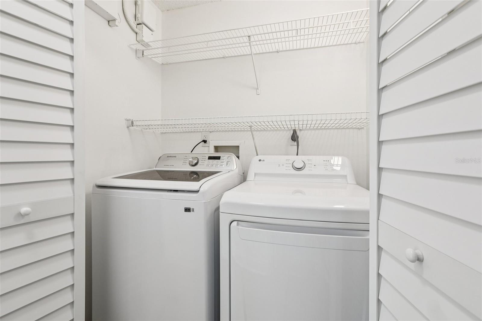 Main house laundry closet