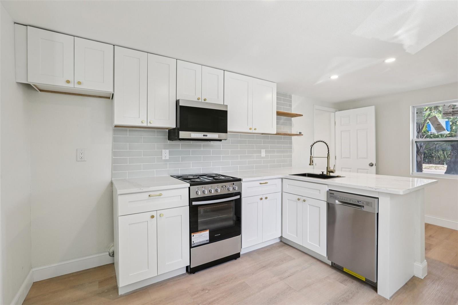 Guest house kitchen - refrigerator will be added.