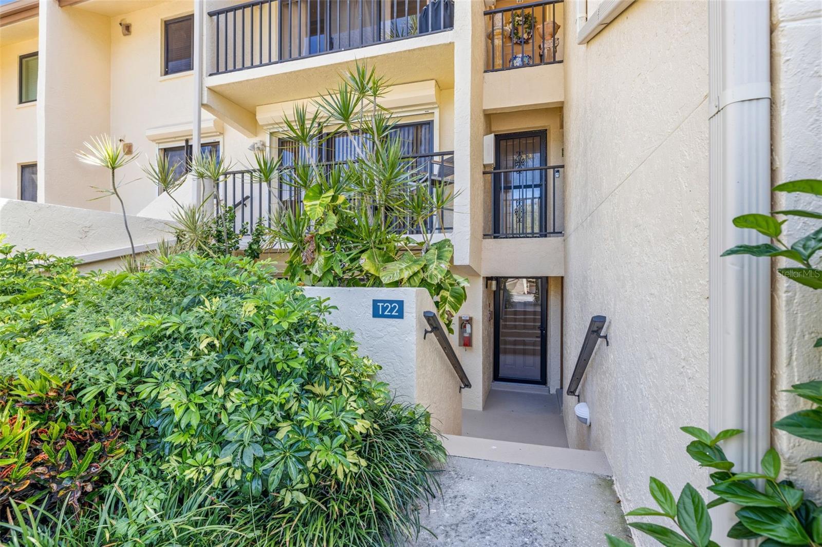 T22 is located on First level with Front patio