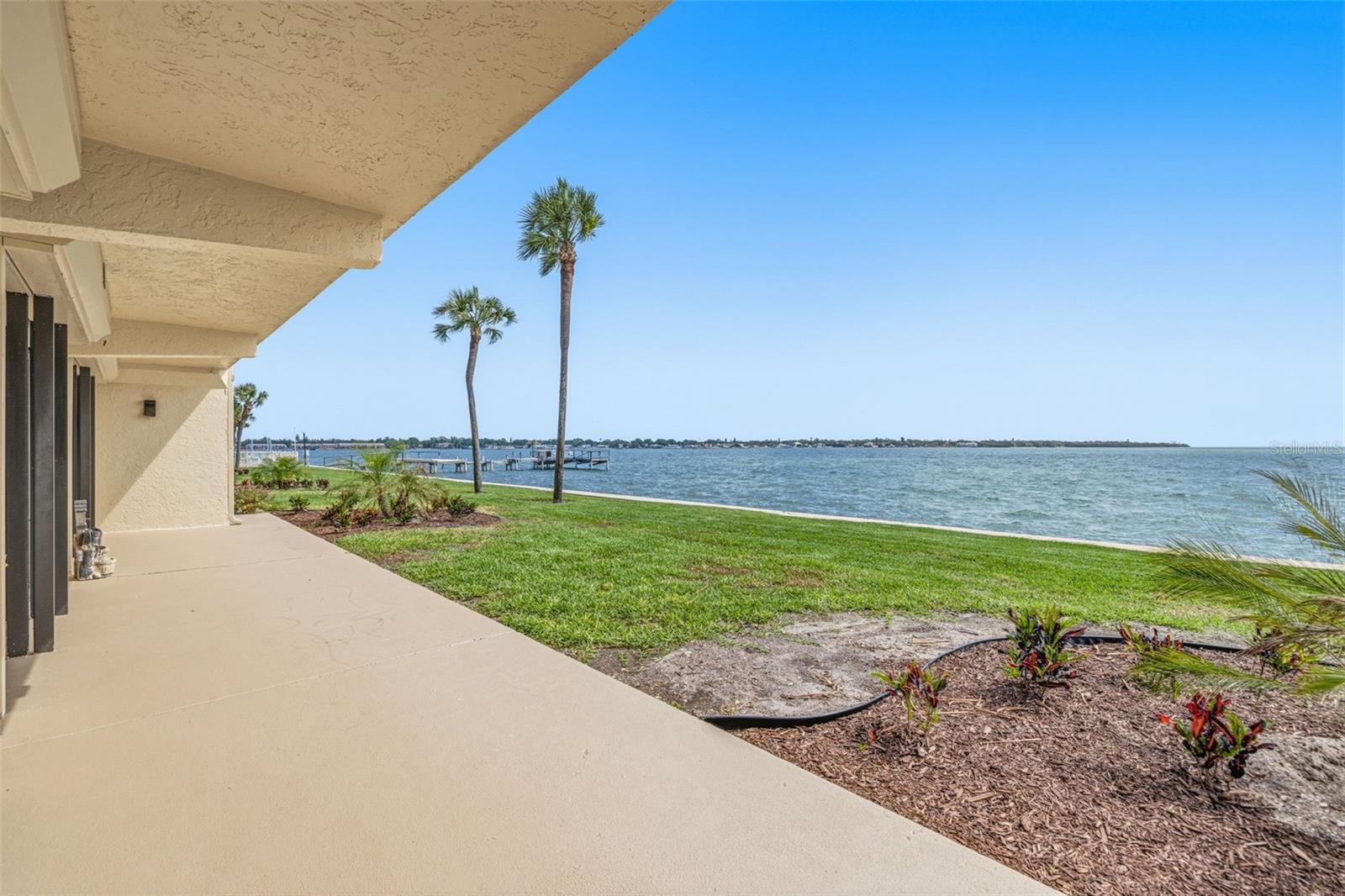 Back patio - view of Bay and Skyway bridge