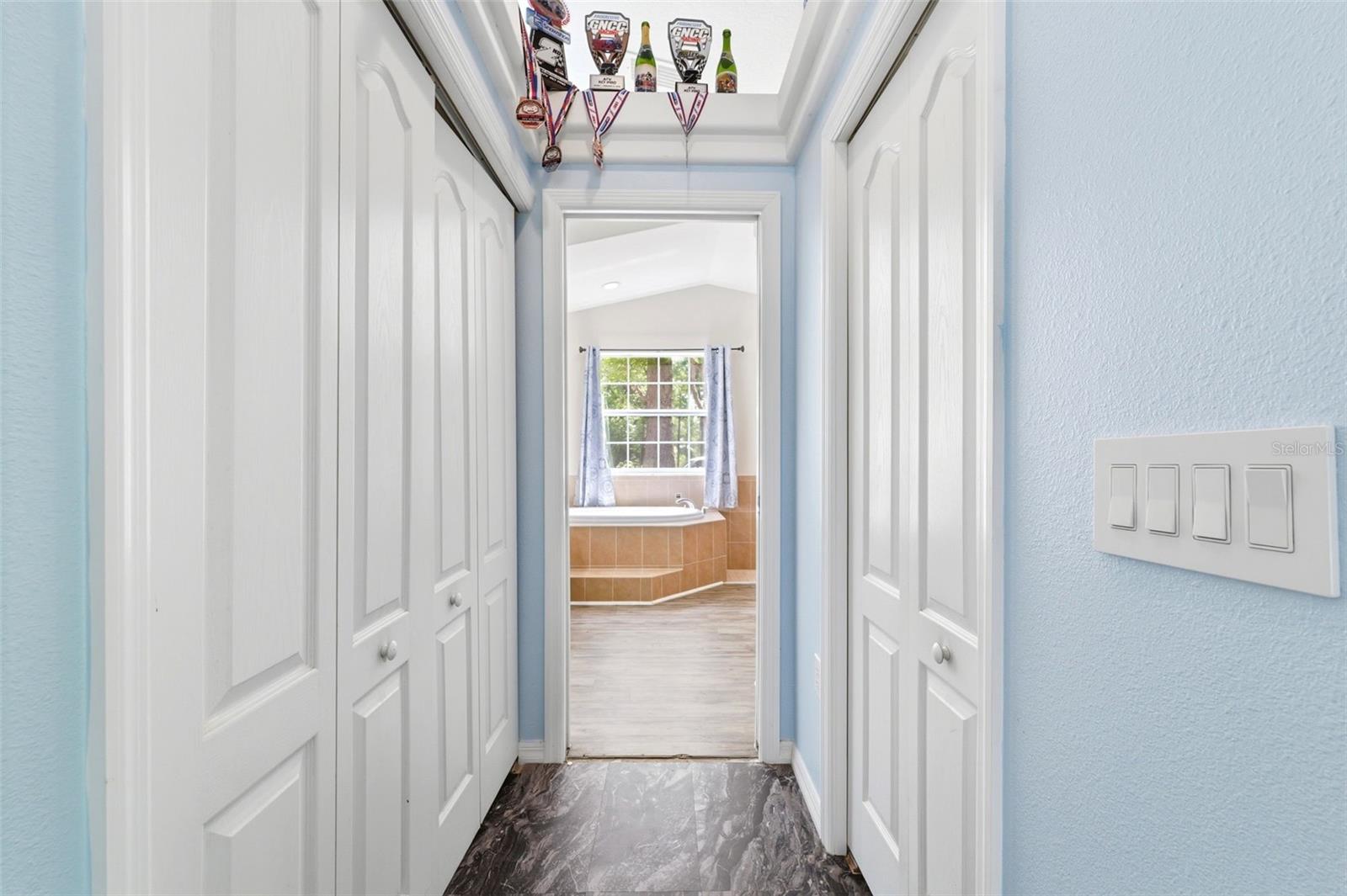 Primary Bedroom Hallway/Closets
