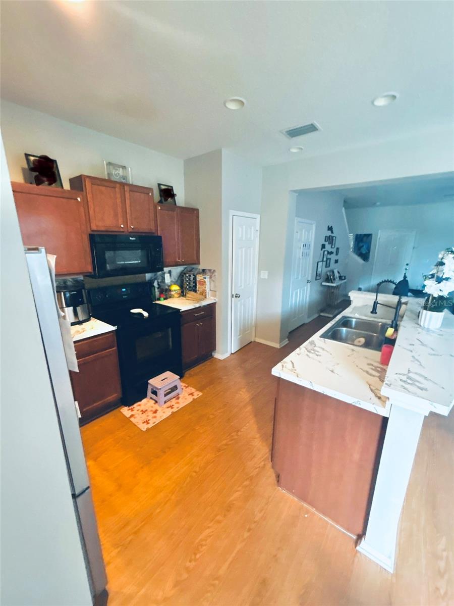 family photos have been blurred out