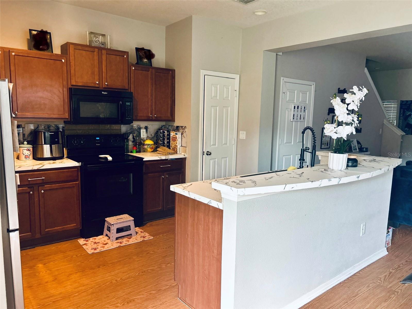 family photos have been blurred out