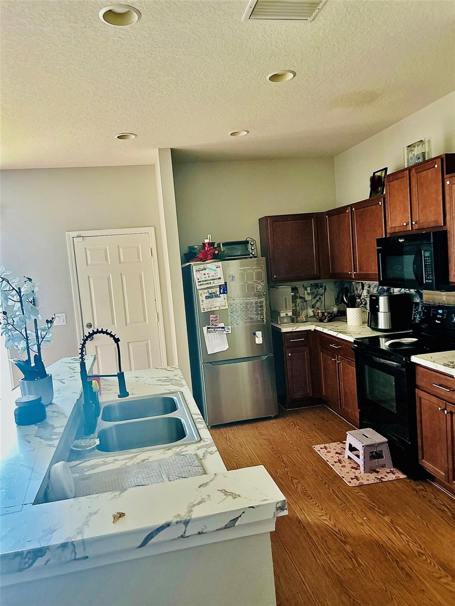 family photos have been blurred out