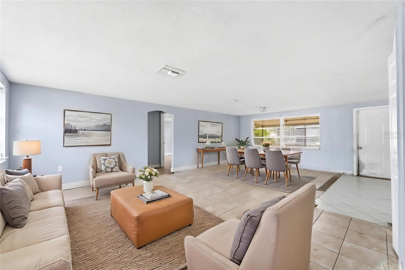 Living Room Virtually Staged