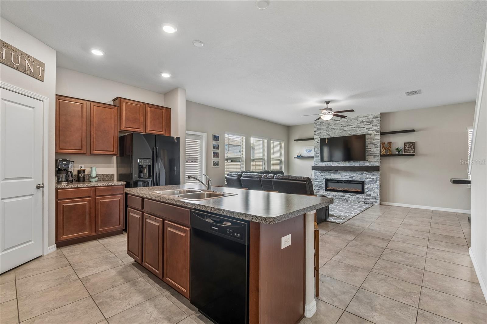 Kitchen overlooking Grand Room