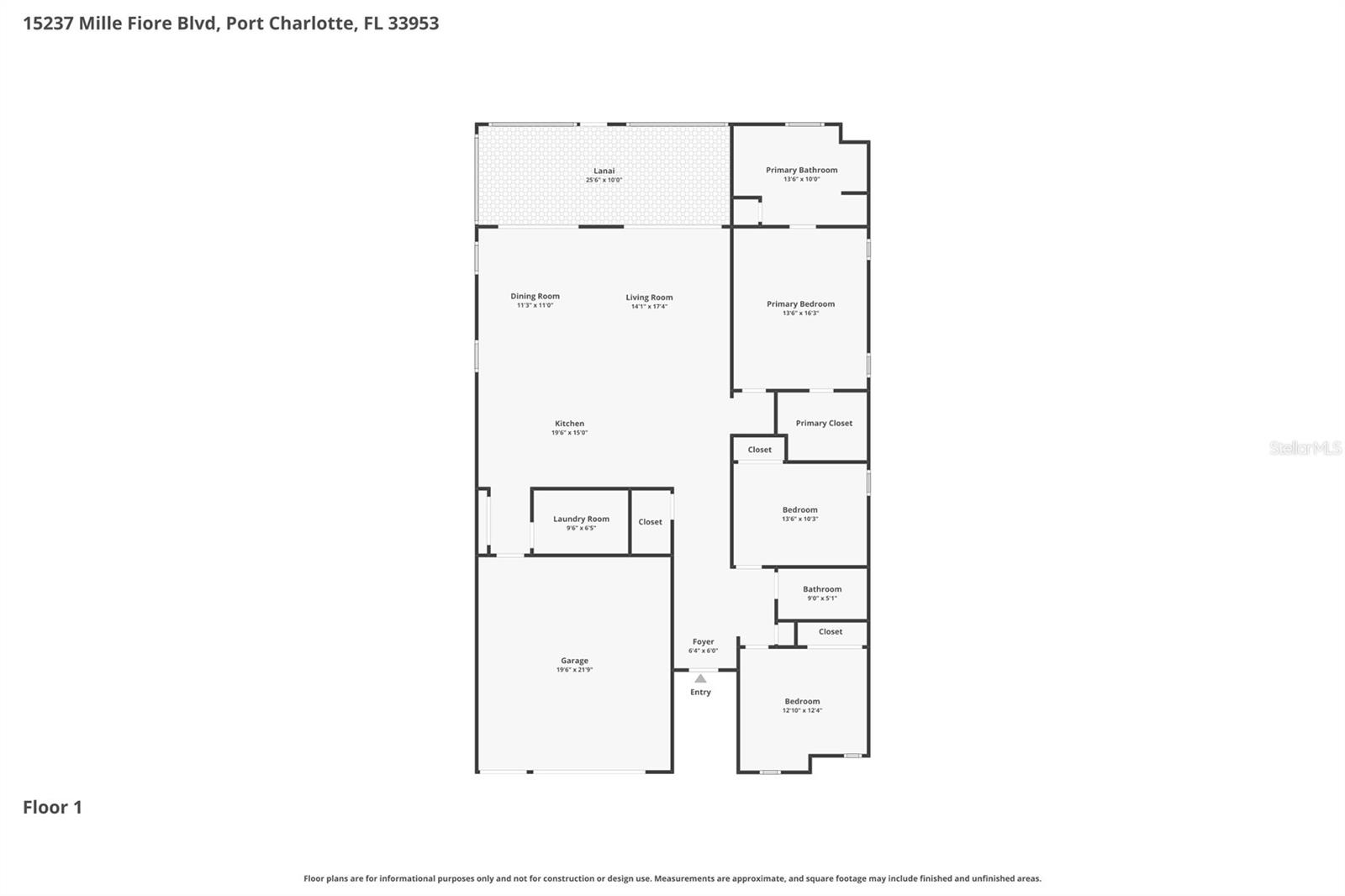 15237 MILLE FIORE BLVD, PORT CHARLOTTE, FL, 33953