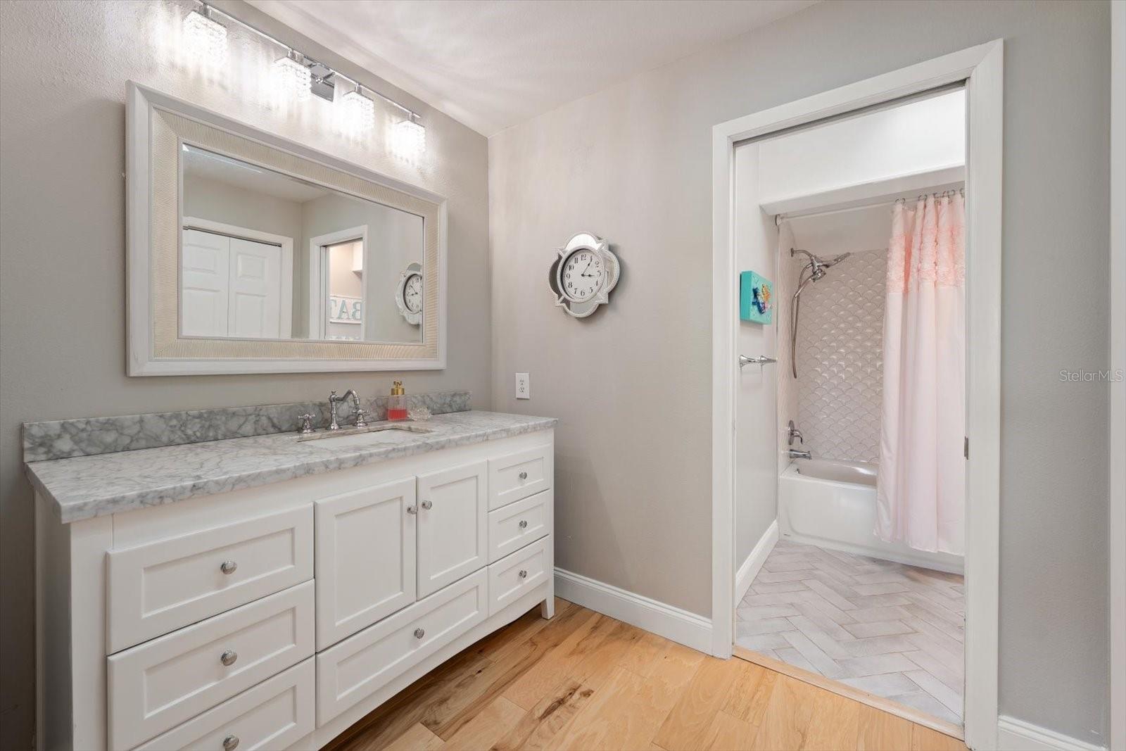 Remarkable finishes found in the ensuite bathroom.