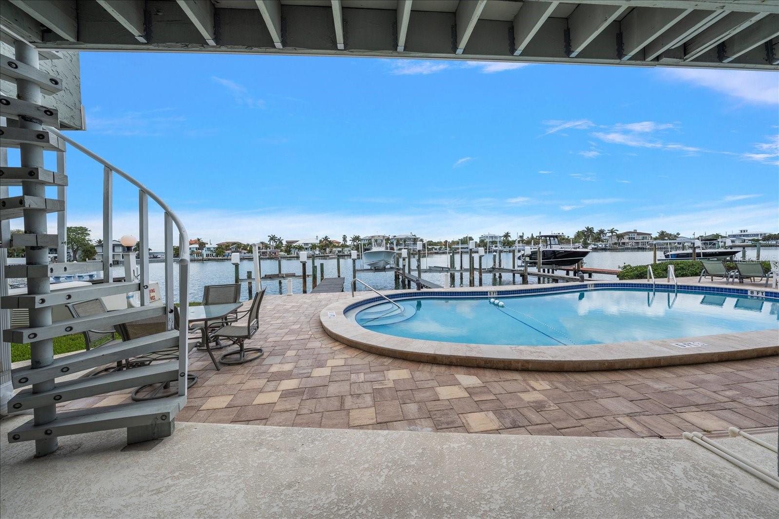 Getting to the community pool is a breeze, from the privacy of your main-level balcony or from the patio of the ground-level bonus room.