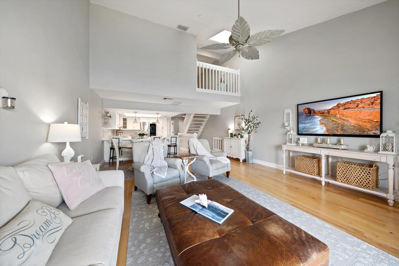 Light and bright interior.