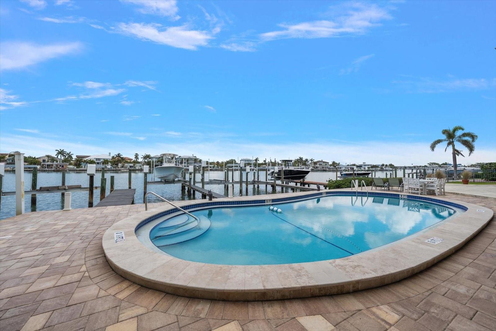 Incomparable views of the waterfront while lounging poolside.