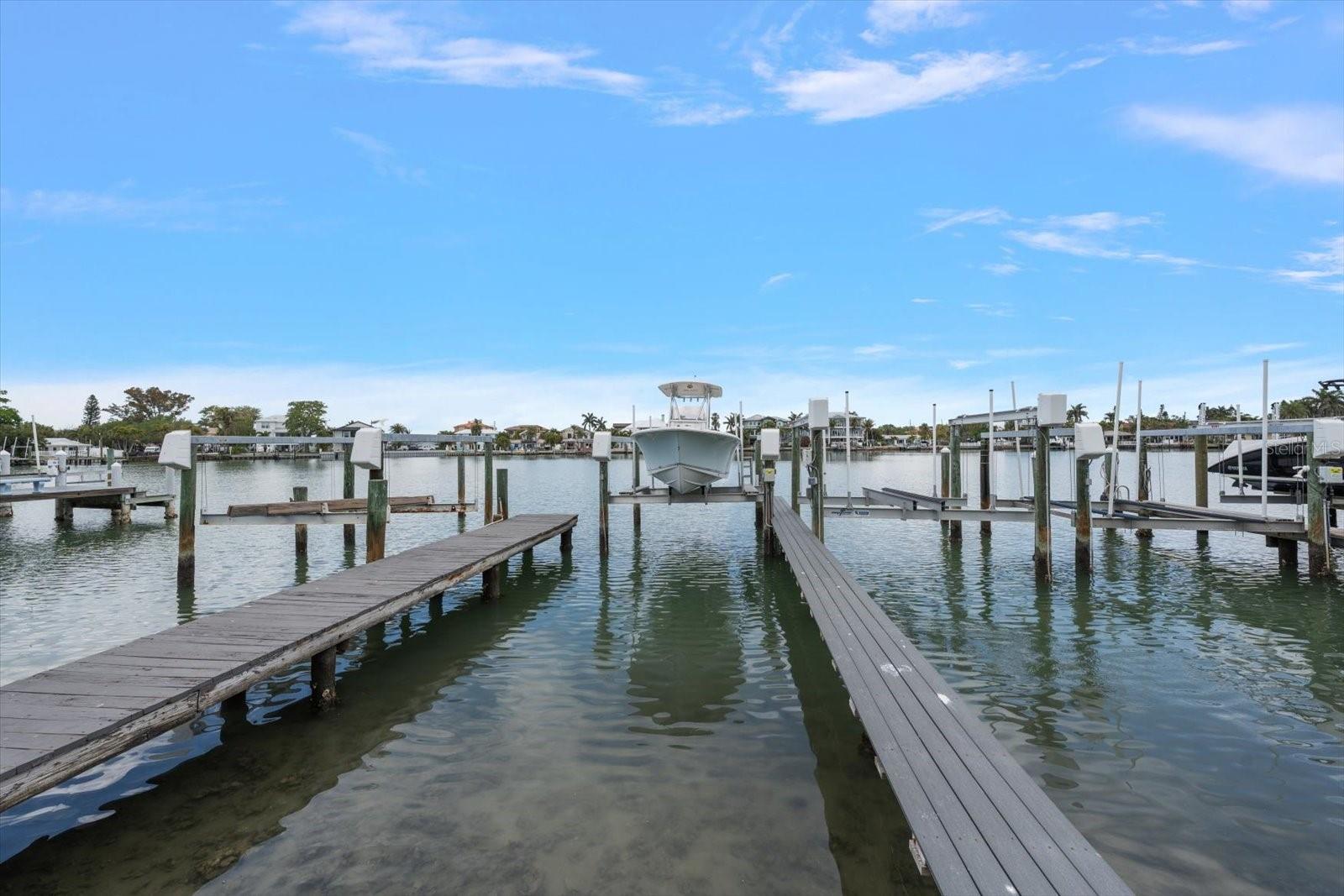 Water and electricity are provided from the deeded dock.
