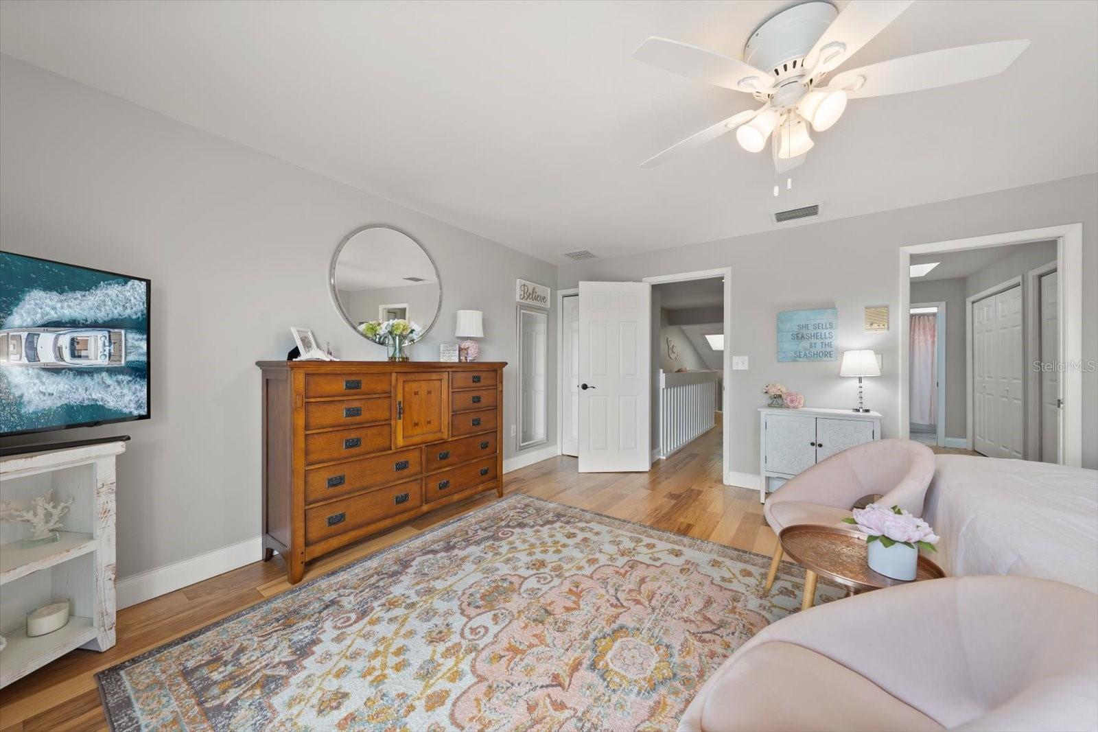 No better place to unwind than from the comfort of the primary suite.