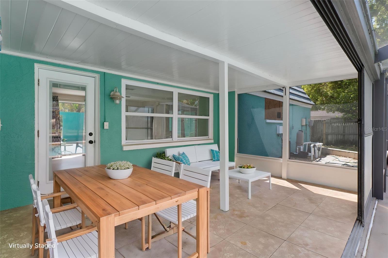 Staged Covered Porch