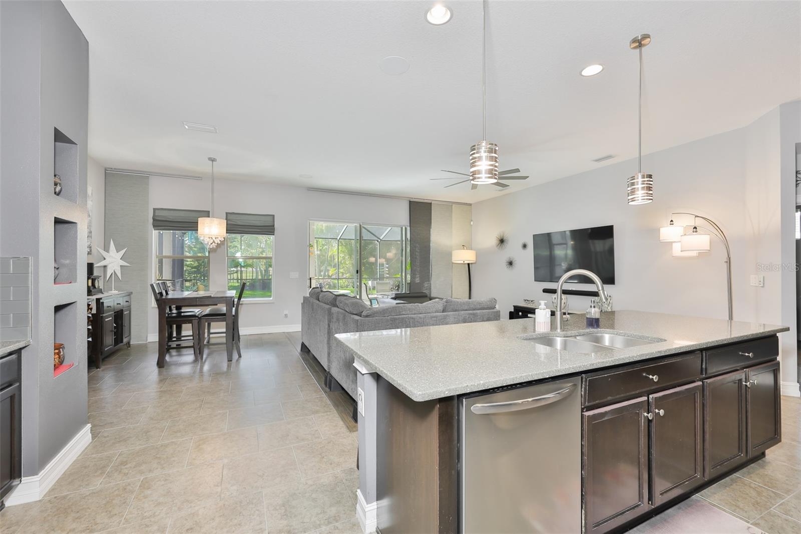 Kitchen to DR/LR view