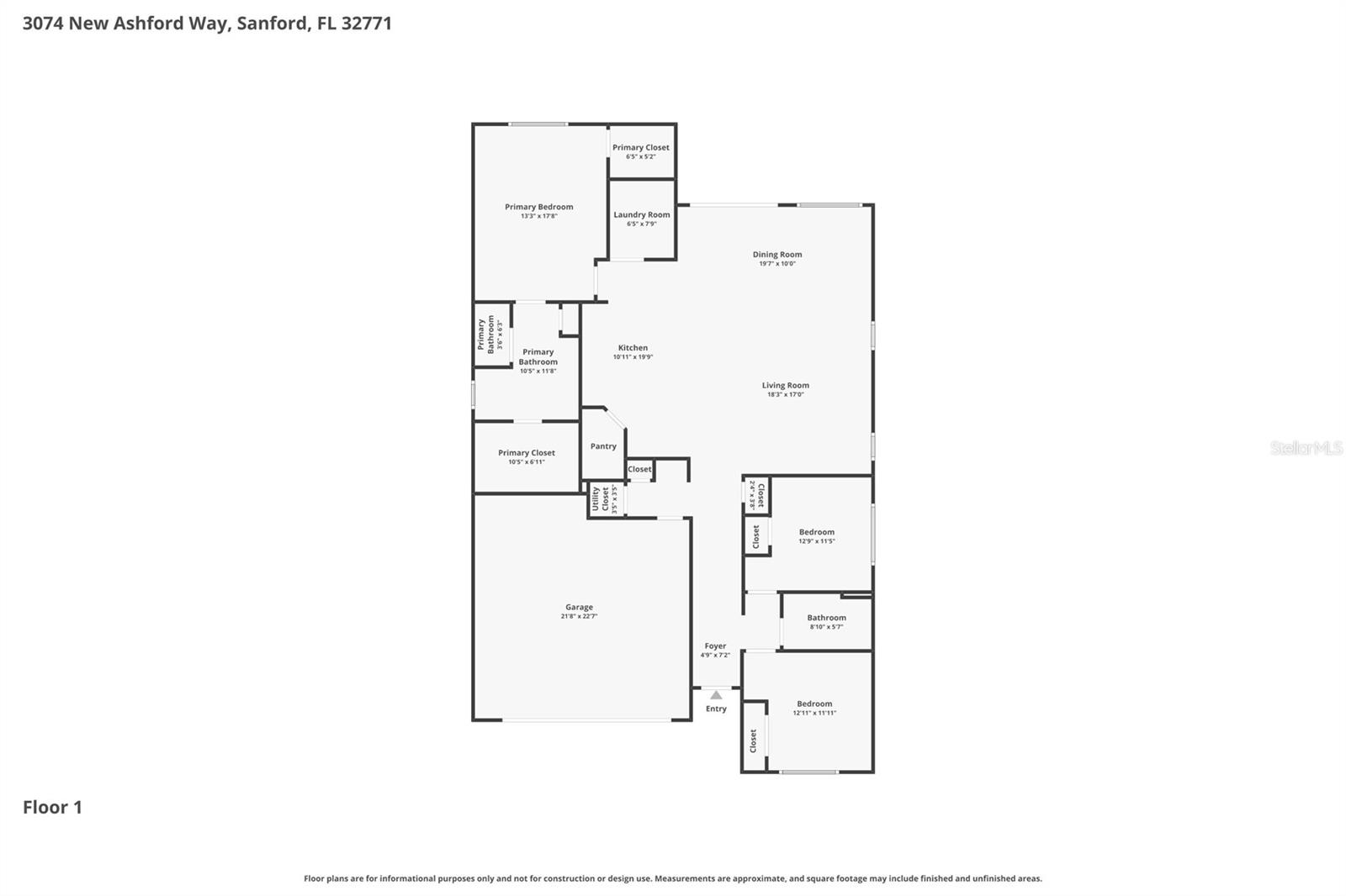 3074 NEW ASHFORD WAY, SANFORD, FL, 32771